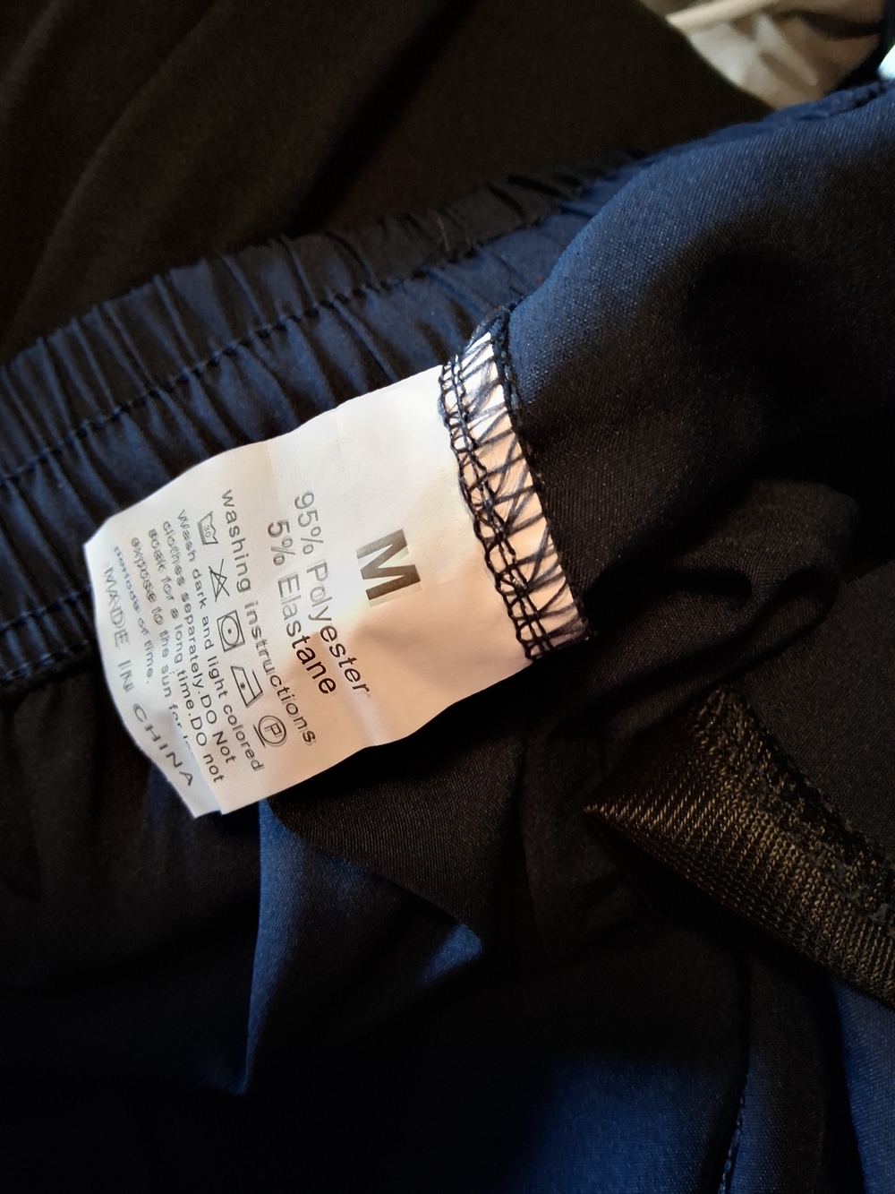 Men's Blue Performance Drawstring Joggers - Picture 5 of 5